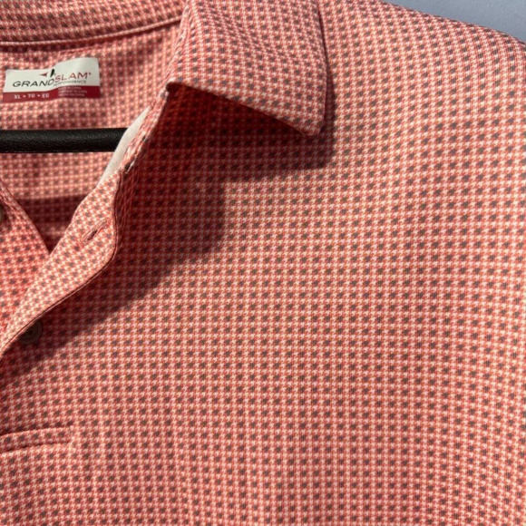 Grand Slam salmon coloured golf‎ shirt size  XL - Picture 2 of 3
